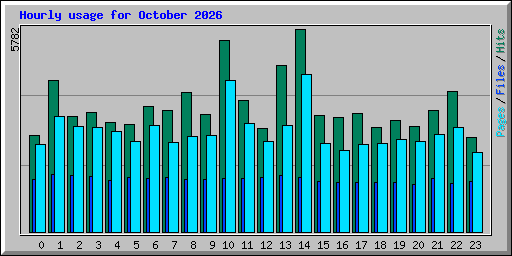Hourly usage for October 2026